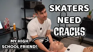 CRACKING a Skater with INJURIES...He Needed This! | Full Treatment + CRACKS with Dr. Tyler