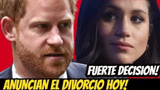 ÚLTIMA NOTICIA! ANUNCIAN EL DIVORCIO del PRÍNCIPE HARRY y MEGHAN  MARKLE! ESTOS SON LOS MOTIVOS