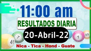 11 AM Sorteo Loto Diaria Nicaragua │ 20 Abril de 2022