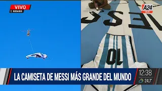 ⚽ La camiseta de Messi más grande del Mundo
