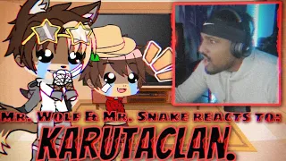 Mr. Wolf & Mr. Snake reacts to: KarutaClan - Gacha Club reacts. 😂 @xkarutaclanx