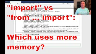 "import" vs. "from .. import" in Python: Which uses more memory?