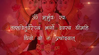 Reupload!! - Gayatri Mantra 108 Times With Sanskrit Lyrics गायत्री मंत्र