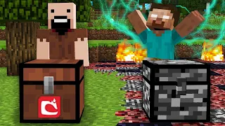 СУНДУК ХЕРОБРИНА ПРОТИВ СУНДУК НОТЧА В МАЙНКРАФТ 100% Троллинг Ловушка Minecraft