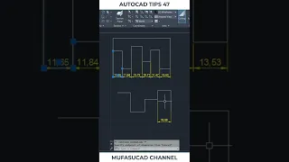 AutoCAD Tips 47 Continuous Dimension #Shorts