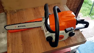 Сучкорез STIHL MS170,обзор и испытание бензопилы,пила "дикая радость" :)