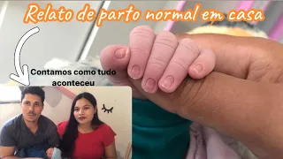 Relato de parto normal meu bebê nasceu em casa  | relato de parto 37 semanas