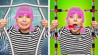 8 Ways To Sneak MAKEUP Into JAIL! Awkward Moments & DIY Ideas