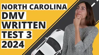 North Carolina DMV Written Test 3 2024 (60 Questions with Explained Answers)