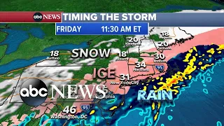 ABC News Live: Heavy snow, freezing rain cause travel nightmare in the South