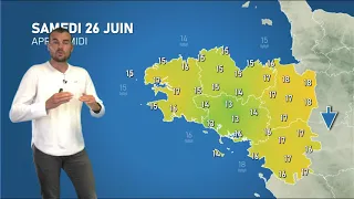 Bulletin météo pour le samedi 26 juin 2021