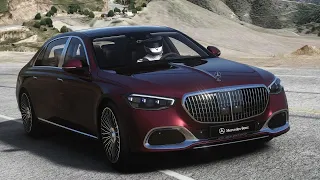 Assetto Corsa Maybach S-Class at Santa Monica Mountains - The Snake