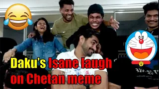 Daku's Insane laugh on Chetan the tiger meme | Shreeman Legend Meme Review