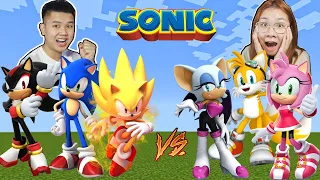 Minecraft, Nhưng bqThanh Cùng Ốc Trở Thành SONIC Theo Màu và Giới Tính...