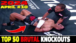 Top 50 Brutal Knockouts in April 2024 #10 (MMA•Muay Thai•Boxing•kickoxing)