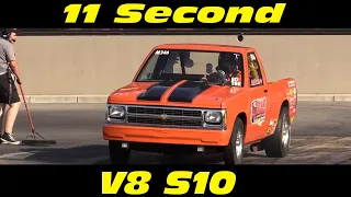 11 Second V8 S10 Drag Racing