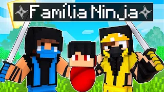 Fui ADOTADO por uma FAMÍLIA NINJA no Minecraft