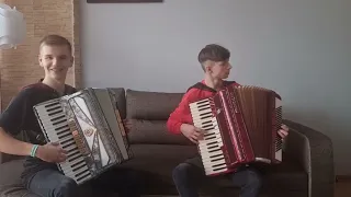 O Maryjanno (Tango)- na dwa akordeony z Piotrkiem [Duet akordeonowy] 🎶🎶😀