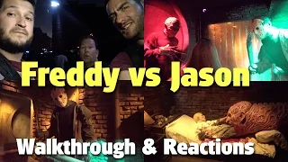Freddy vs Jason: Walkthrough & Reactions | Halloween Horror Nights | Universal Studios Hollywood