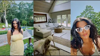VLOG: montauk with the gals!  house tour, grocery haul & getting settled in