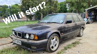 BARN FIND - Rare BMW E34 540i factory 6 Speed Manual Touring...Will it Start?