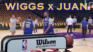 📺 Andrew Wiggins x Juan Toscano-Anderson workout/3s at Warriors morning shootaround b4 LA Lakers