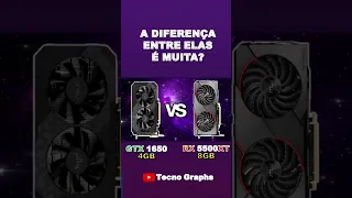 GTX 1650 VS RX 5500 XT - TEM MUITA DIFERENÇA DE DESEMPENHO? #pcgamer #shorts