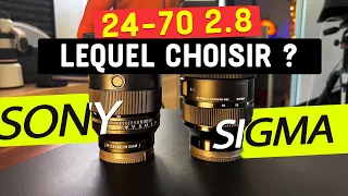 Comparatif Sony 24-70mm F2.8 GM II vs Sigma 24-70mm F2.8 DG DN