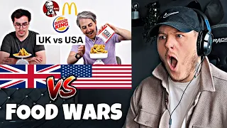 BRIT 🇬🇧 Reacts to UK vs USA Food Wars Portion Sizes