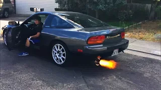 S13 240sx Rb20det Exhaust Apexi N1 "FLAMES!!!"