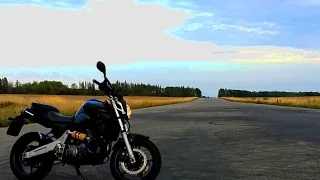 Yamaha MT 03 acceleration test | 0 ►130 km/h  (approximately)