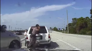 Dashcam video shows FHP troopers close call with pickup truck in West Palm Beach