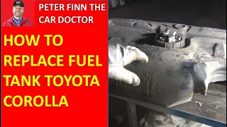 How to replace FUEL TANK Toyota Corolla. Years 1991 to 2022