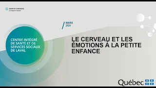 Le cerveau est les émotions à la petite enfance