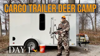 Cargo Trailer Conversion - Deer Camp Day 1