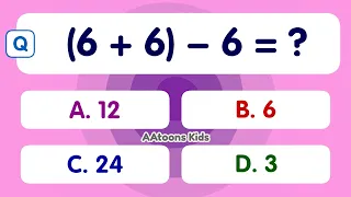 Quiz Time | Maths Quiz for Kids | Mixed Operations Quiz for Kids | Learn Mathematics |