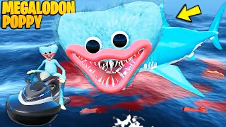 TENTEI SOBREVIVER AO ATAQUE DE MEGALODON DO POPPY PLAY TIME no GTA 5 Mods ! (ÉPICO)