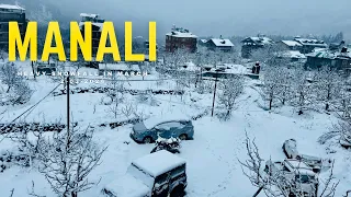 Heavy Snowfall in Manali on 2nd march 2024 | Avalanche in Nehru kund Manali | Latest Snowfall Manali