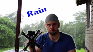 Flying my FPV drone in the rain.