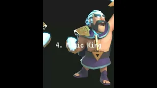 Magic Hero Skins Ranked in #clashofclans #shorts #shortstrending