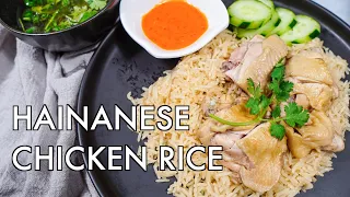 EASY Singapore Hainanese Chicken Rice with the PERFECT Chilli Sauce!