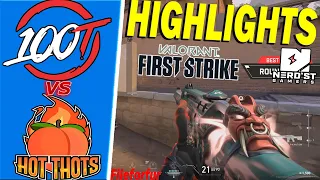 100 Thieves vs HotThots / HIGHLIGHTS / First Strike North America - NSG Tournament - Qualifier BO3