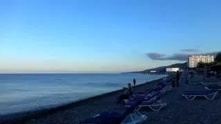 Вода теплее воздуха! Погода в Лазаревском 23 сентября t +16°C, вода t +24,2°С, SOCHI RUSSIA