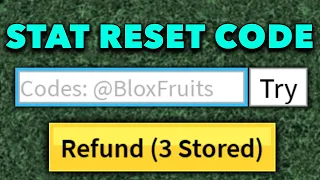 [SEPTEMBER] ALL STAT RESET codes in 30 seconds.. (Blox Fruits)