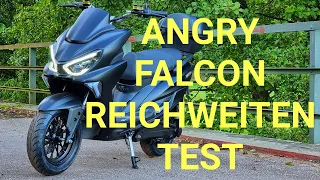Angry Falcon Reichweitentest (80kmh 4000 Watt E-Roller)