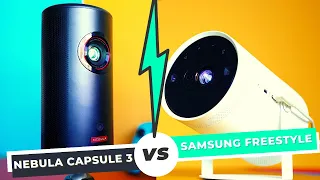 Nebula Capsule 3 vs Samsung Freestyle: Which is the BETTER Portable Projector?