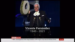 Vicente Fernández passes away (1940 - 2021) (2) (Mexico) - BBC News - 13th December 2021