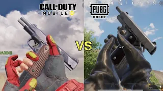 Call of Duty Mobile vs. PUBG Mobile - All Weapon Sound, Reload & Inspect Animation Comparison 2023