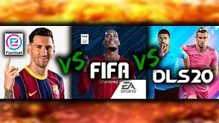 Pes Mobile Vs Fifa Mobile Vs Dream League Soccer