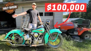 BARN FIND! Harley Davidson Knucklehead Motorcycles!